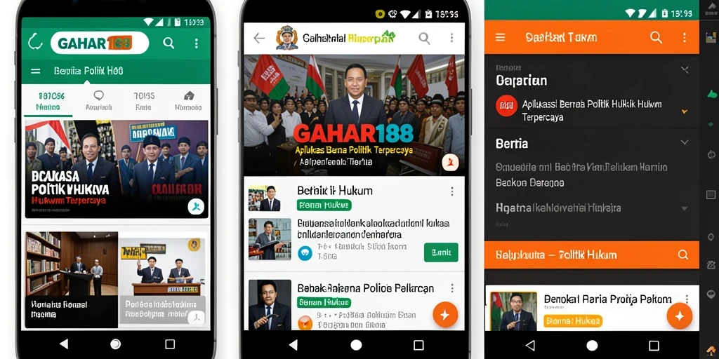Tampilan antarmuka aplikasi GAHAR188 yang intuitif dan informatif.