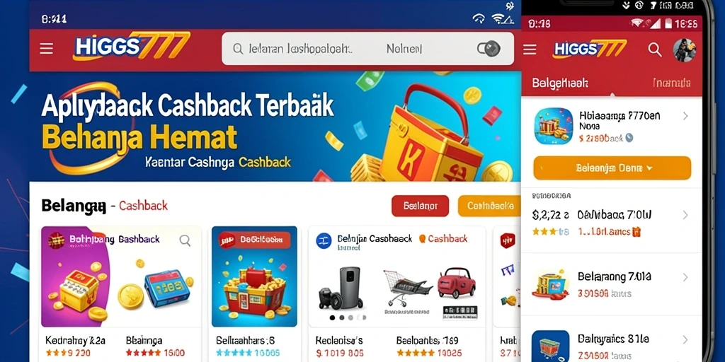 Tampilan antarmuka aplikasi HIGGS777 untuk cashback yang menarik dan mudah digunakan.