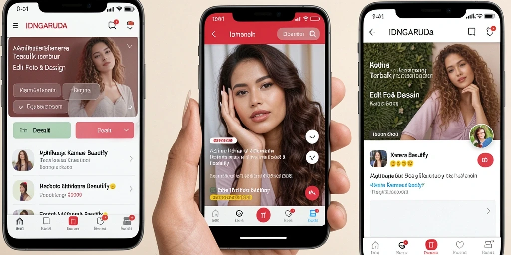 Screenshot utama IDNGARUDA menampilkan fitur edit foto yang canggih.