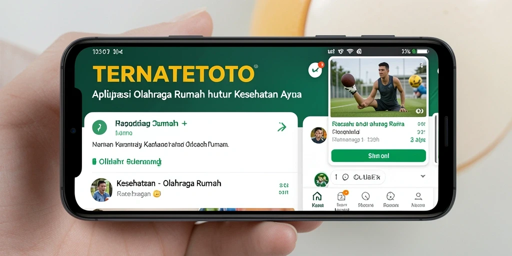 Screenshot antarmuka TERNATETOTO menunjukkan fitur olahraga yang lengkap.