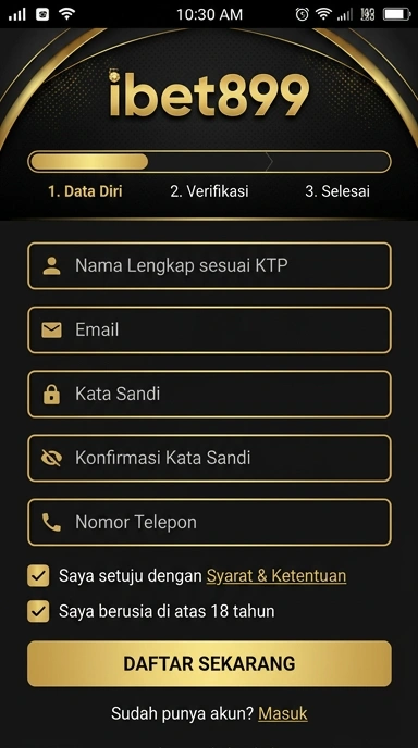 Panduan Registrasi Akun Baru di ibet899